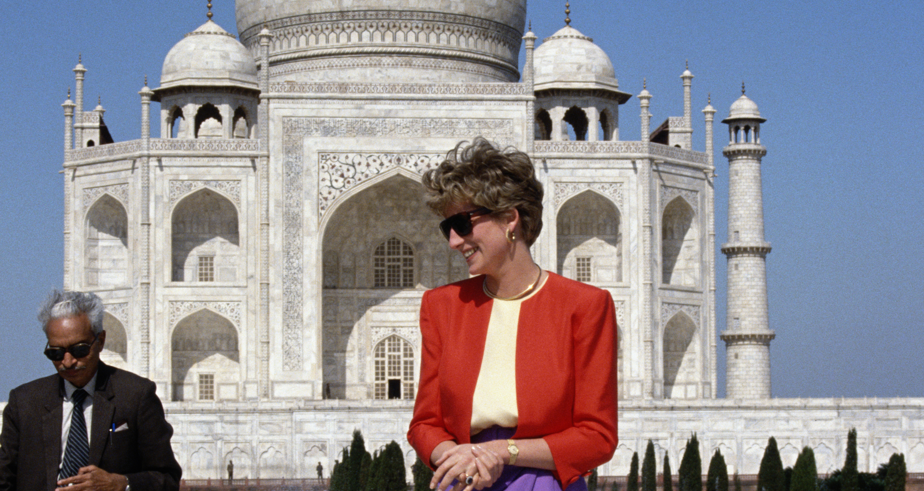 The Princess of Wales outside the Taj Mahal in 1992. Photo / Getty